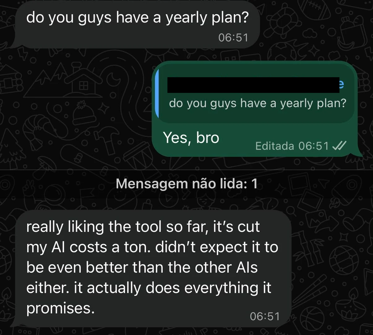 A customer says the tool has reduced their AI costs and delivered what it promises.